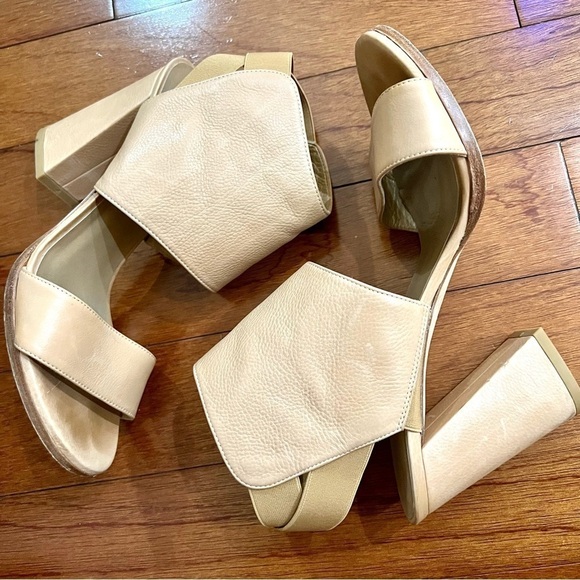 Stuart Weitzman INPOWER Pecan Comfy Calf Leather Sandal sz 8.5 Rare - Picture 5 of 10